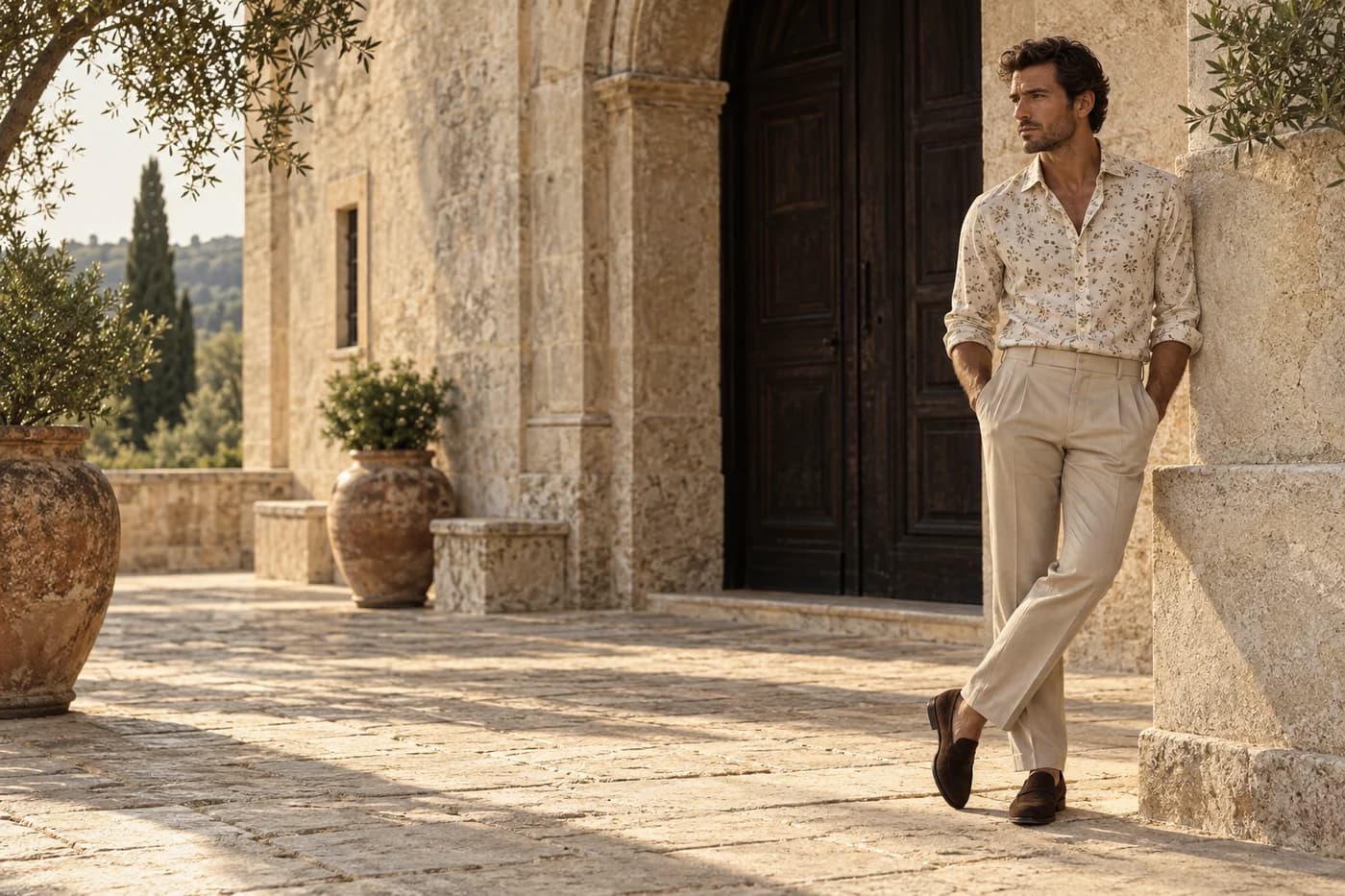 Doğal ışıkta moda koleksiyonu sunumu